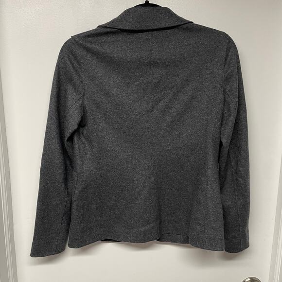 Banana Republic Gray Wool Unstructured Blazer Jacket Size 2P Petite Career - Picture 3 of 8